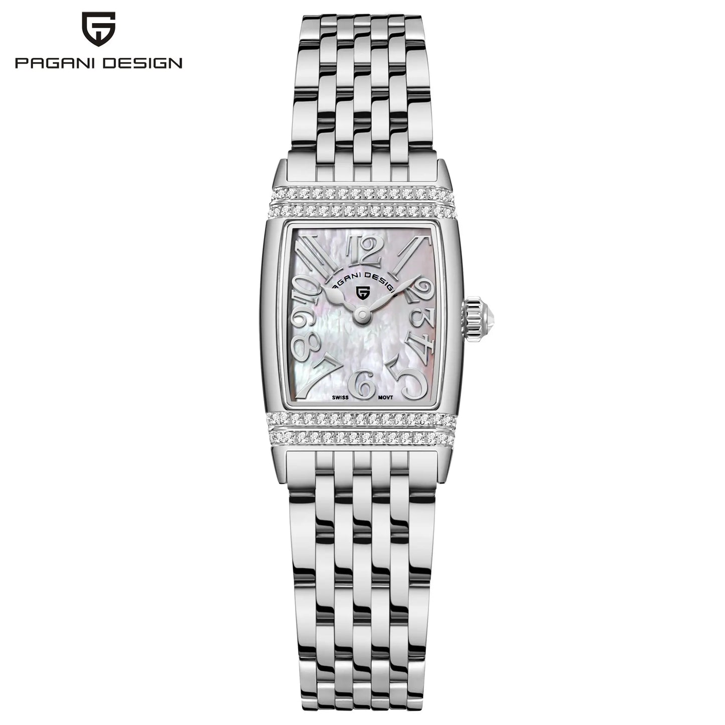 PAGANI DESIGN Women’s Luxury Quartz Watch – Sapphire Glass, Stainless Steel, 22mm Waterproof Fashion Timepiece (2025 New)