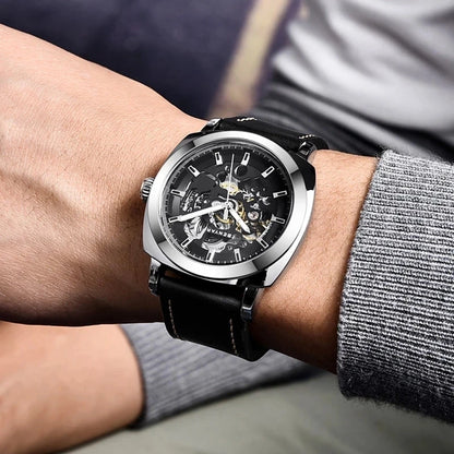 BENYAR 5121 Luxury Men’s Automatic Mechanical Watch – Skeleton Dial Relogio Masculino