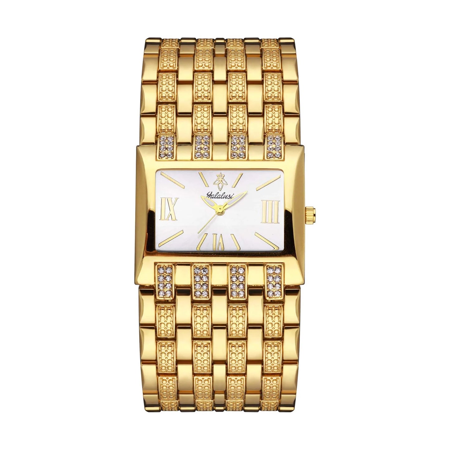 Orimart Luxury Women’s 38mm Square Quartz Watch – Diamond Inlay Dial, Alloy Case & Chain Strap, 10M Water Resistant Maud