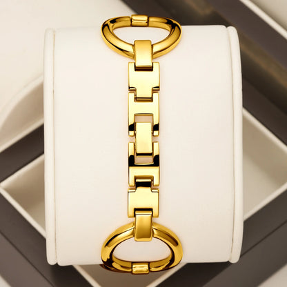 Women’s Retro Luxury Minimalist Quartz Watch – Artistic Alloy Bracelet, Elegant Analog Design, Water Resistant for Daily Wear Sylvara