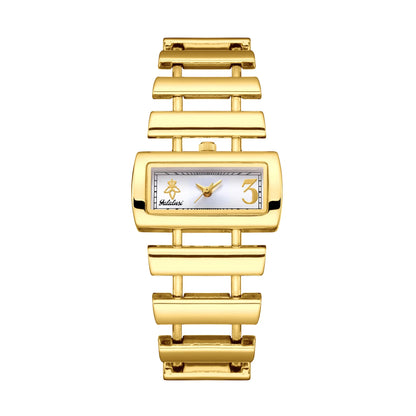 Women’s 34mm Square Quartz Watch – Minimalist Alloy Case, Mineral Glass Dial, 10M Water Resistant, Elegant Daily Wear Francine