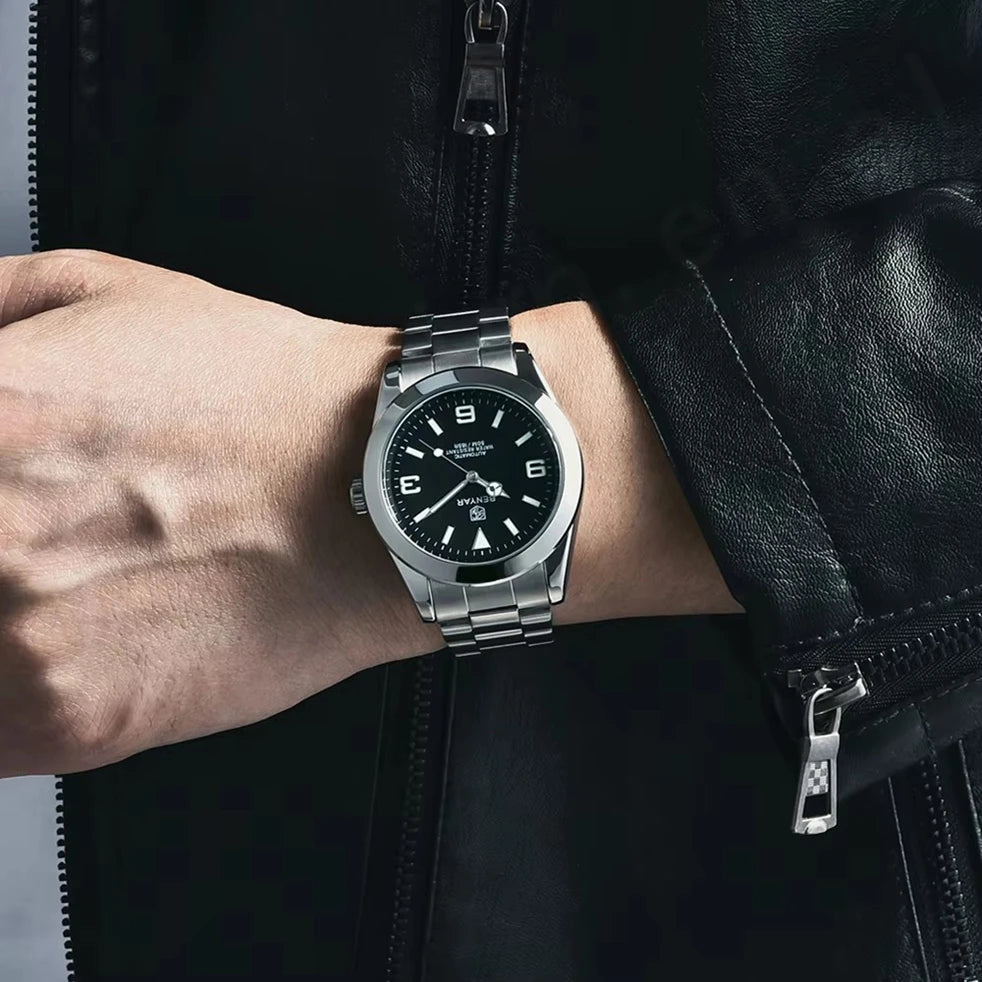 BENYAR 5177 Automatic Watch for Men – 50M Waterproof Stainless Steel Luxury Business Sports Wristwatch