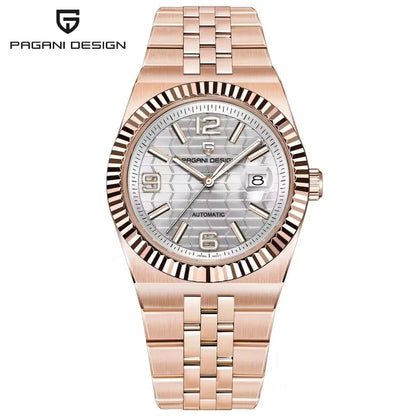 PAGANI DESIGN YS027 Men's Luxury Automatic Watch - 3D Rhombus Dial, MIYOTA 8215 Movement, Mechanical Wristwatch