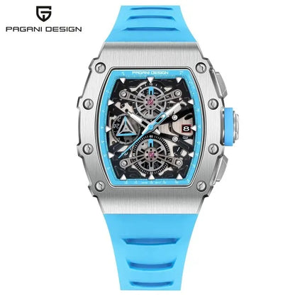 PAGANI DESIGN YS011 Men's 40MM Barrel Quartz Watch – Fashion Casual Chronograph with Sapphire Glass