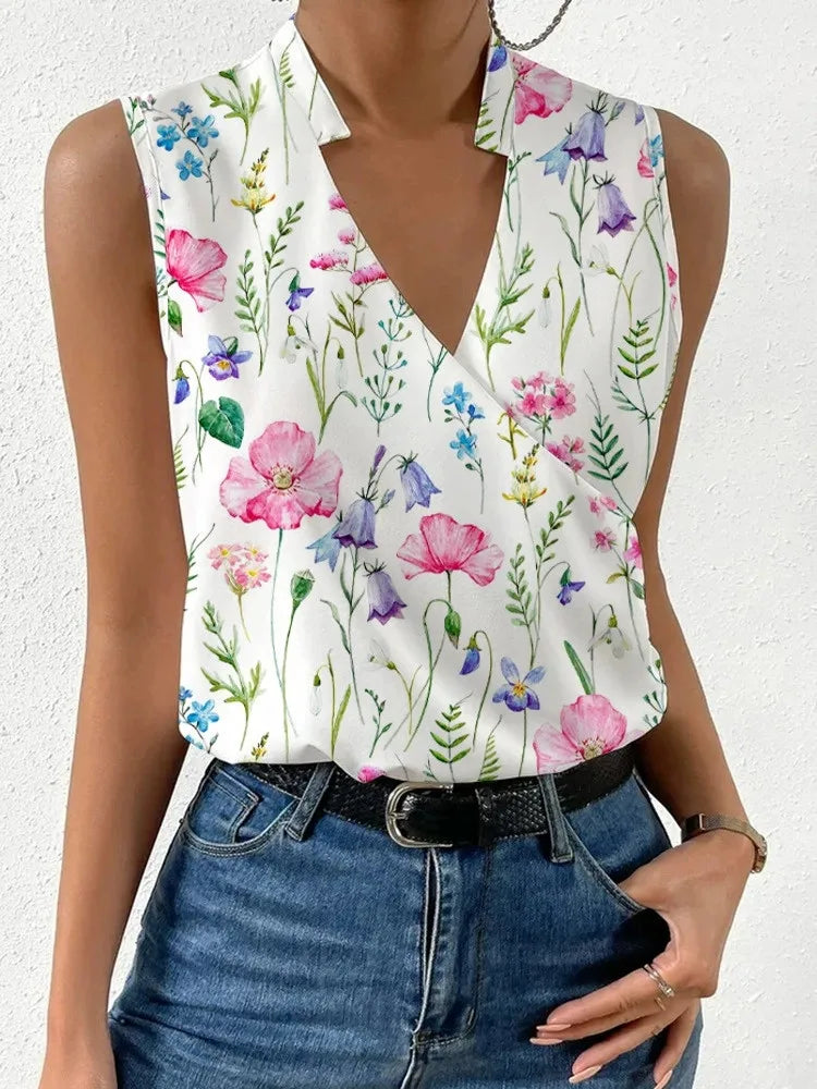 Women's Spring and Autumn New Style Sleeveless Blouse Lilly