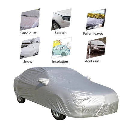 Universal Full Car Cover | Indoor & Outdoor UV Protection, Heat-Resistant, Dustproof, Scratch-Resistant for Sedans