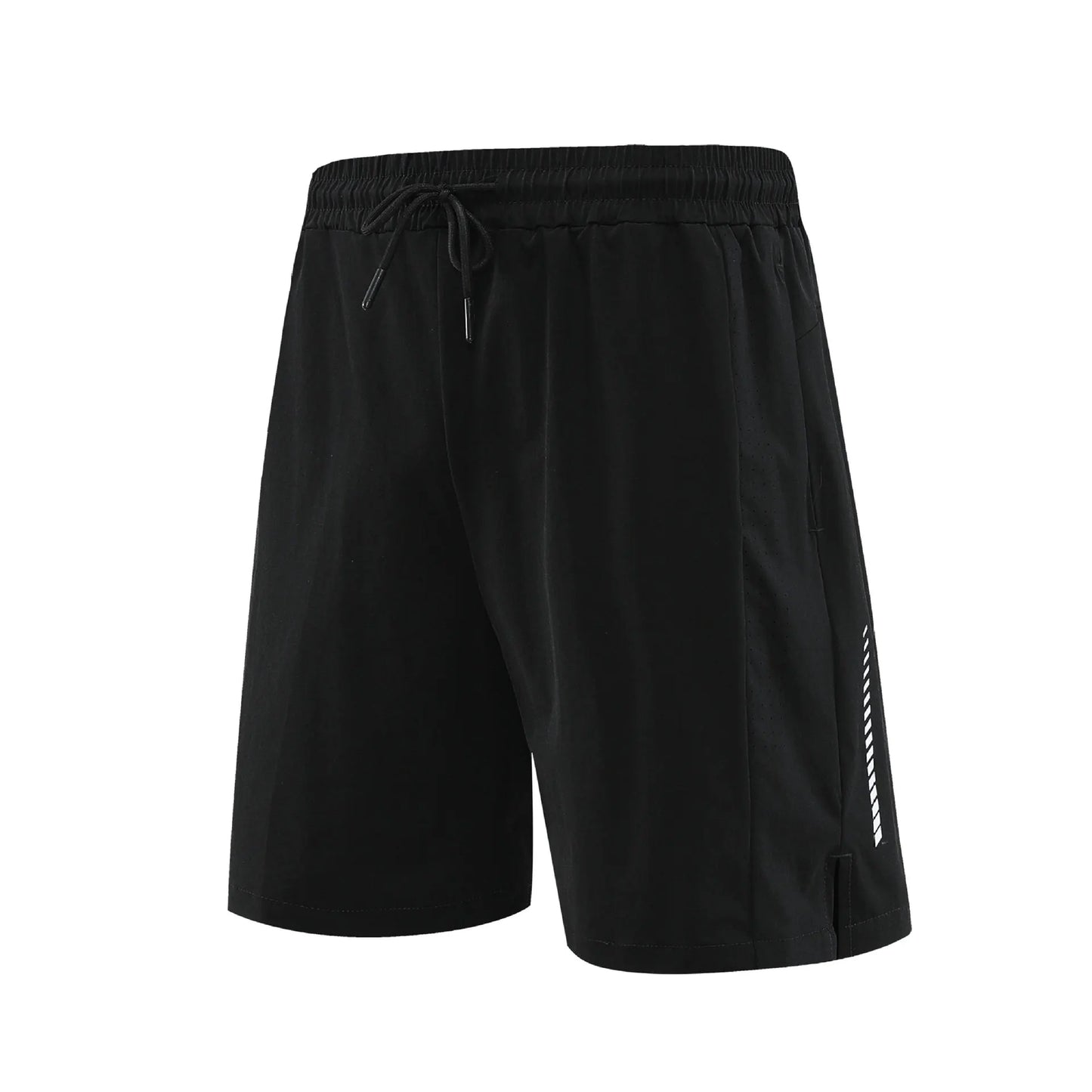 Men's Lightweight Nylon Mesh Athletic Shorts – Printed Patchwork Design