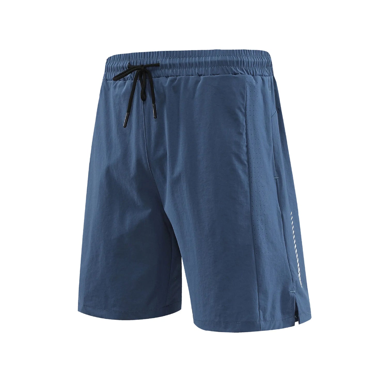 Men's Lightweight Nylon Mesh Athletic Shorts – Printed Patchwork Design