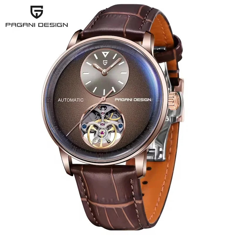 PAGANI DESIGN PD‑1796 Men’s Automatic Watch – 42mm Mechanical Style, 5Bar Waterproof, Luminous Sport & Business Wristwatch