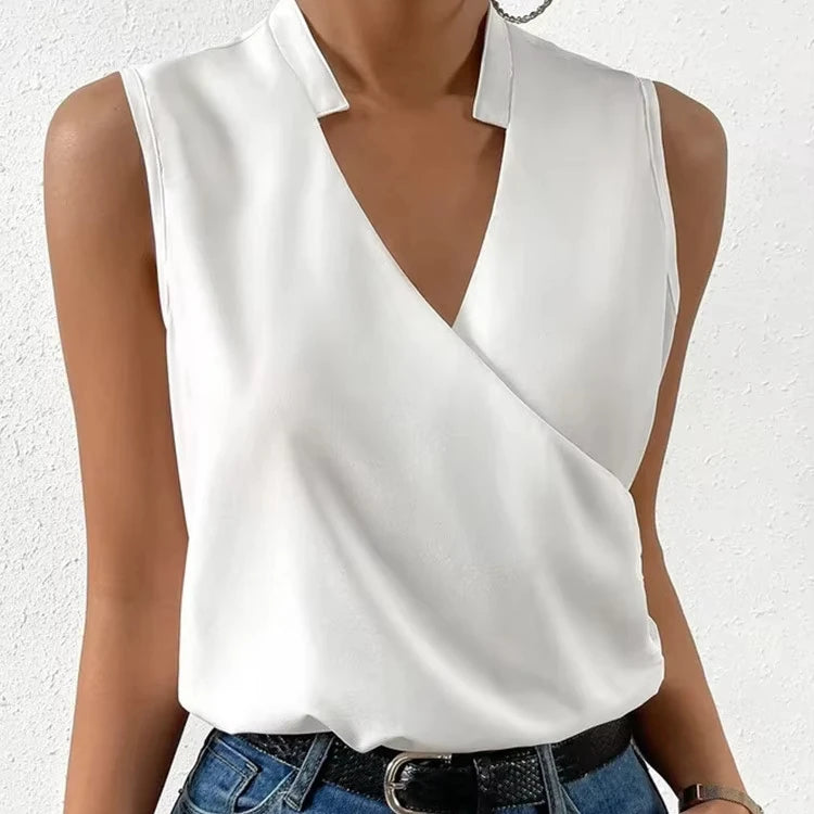 Women's Spring and Autumn New Style Sleeveless Blouse Lilly