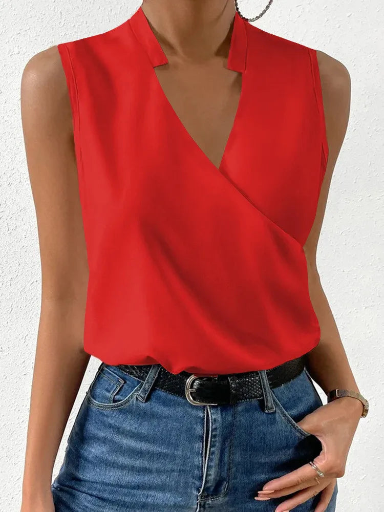 Women's Spring and Autumn New Style Sleeveless Blouse Lilly