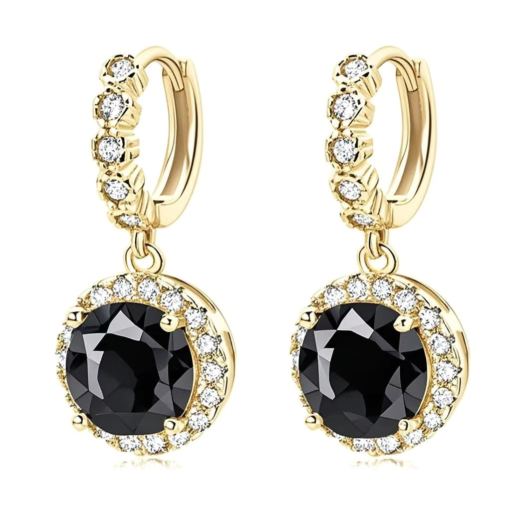 1-2 Carat Moissanite Earrings for Women – S925 Sterling Silver, Fashionable Light Luxury Design, Perfect Gift for Ladies