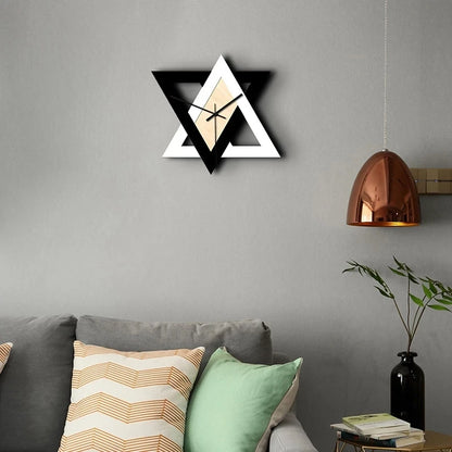 Acrylic Star Art Wall Clock – Customizable Modern Home Decor