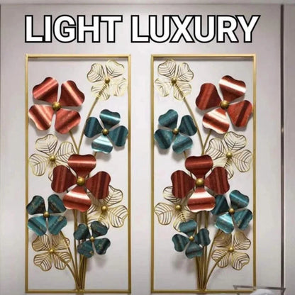 Nordic Light Luxury Metal Wall Art – Large Flower-Shaped Hanging Decor for Living Room and Home
