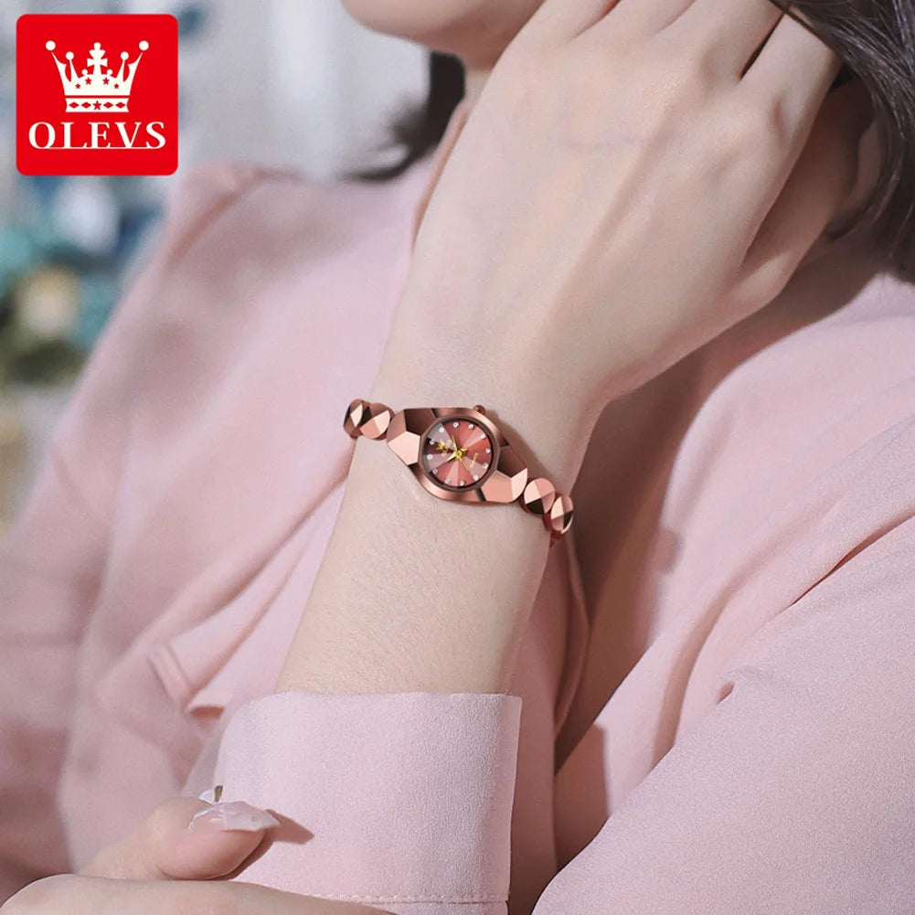 OLEVS 7007 Women's Luxury Quartz Watch - Classic Waterproof Design, Tungsten Steel Strap, Sport & Business Fashion Reloj
