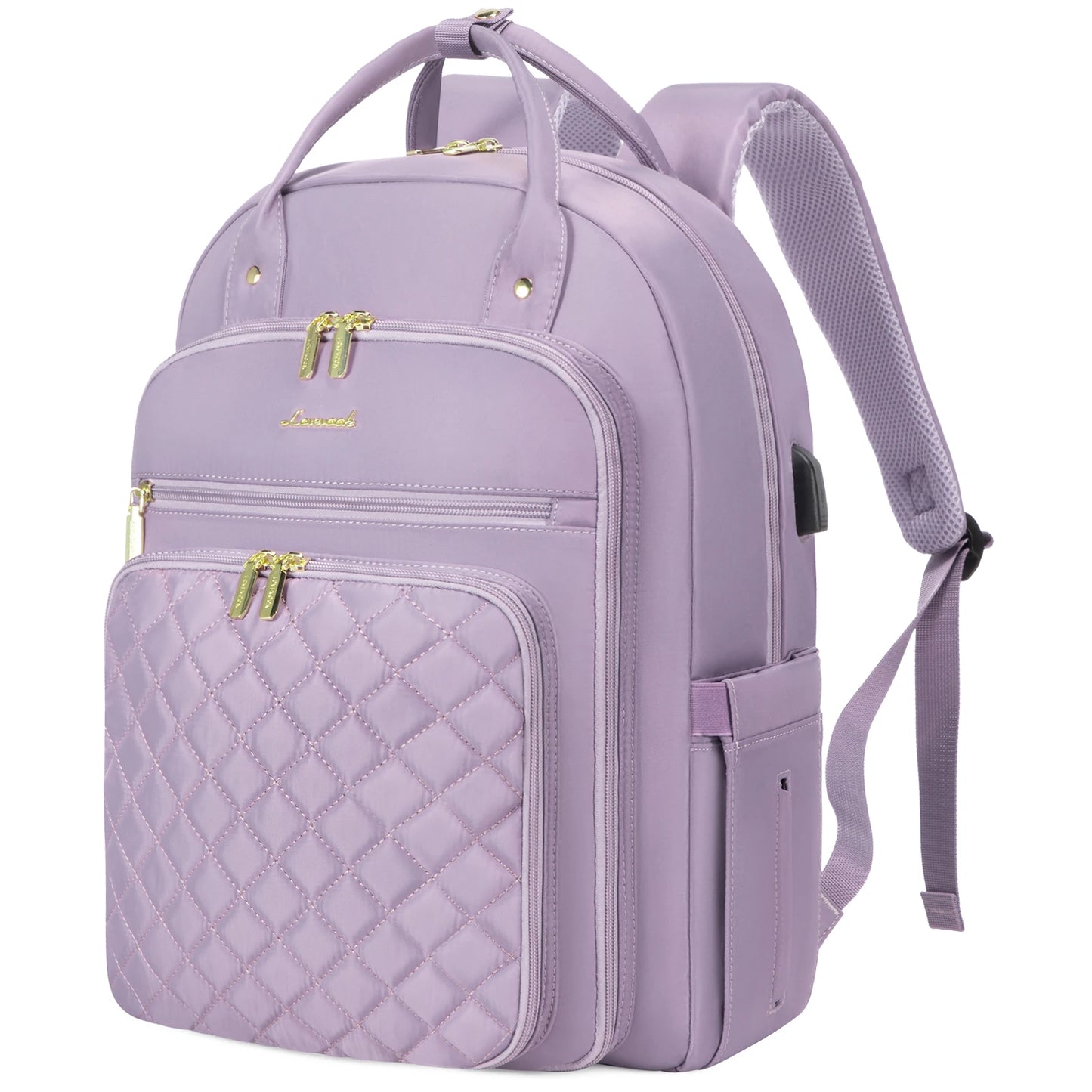 LOVEVOOK Fashion Travel Backpack | Water-Resistant, Multi-Pocket College Bookbag for Women, Fits 15.6" & 17" Laptops
