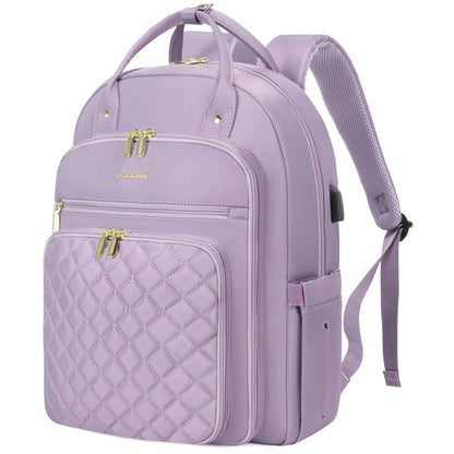 LOVEVOOK Fashion Travel Backpack | Water-Resistant, Multi-Pocket College Bookbag for Women, Fits 15.6" & 17" Laptops