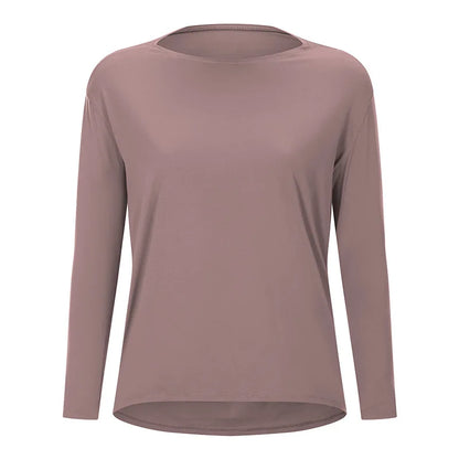 Women's Long Sleeve Yoga Shirt - Perfect for Exercise & Activewear