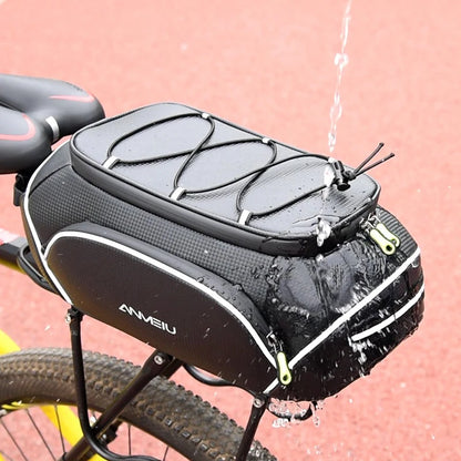 High-Reflective 8L Bicycle Rear Saddle Bag – Waterproof PU Cargo Bag for Luggage Racks, Multi-Functional Rear Seat Bag for Cycling Marcel