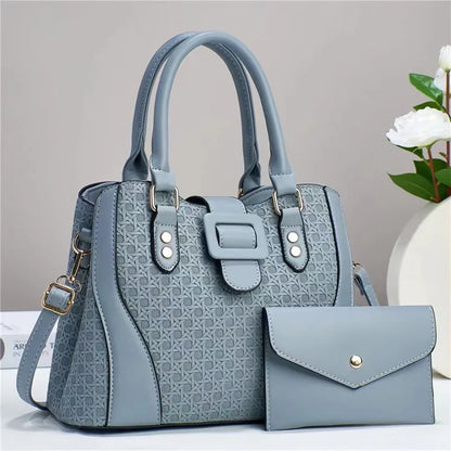 Retro Two-Piece Handbag Set – Elegant Ladies' Bags
