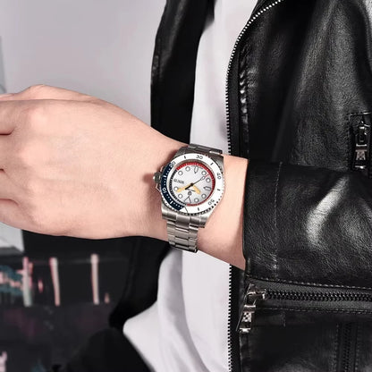 PAGANI DESIGN  1726 40mm Men’s Automatic Watch – NH36 Mechanical Wristwatch with Week Display, 100M Waterproof Sports Watch for Men