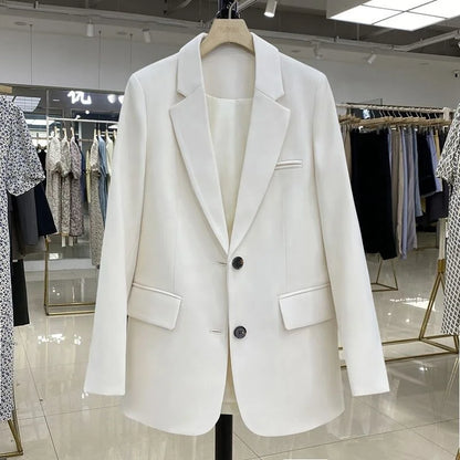 Stylish Women's Designer Long-Sleeve Loose Blazer – Casual Fashion Coats & Suits Ellen