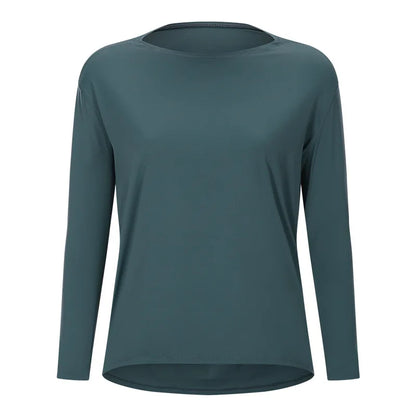 Women's Long Sleeve Yoga Shirt - Perfect for Exercise & Activewear
