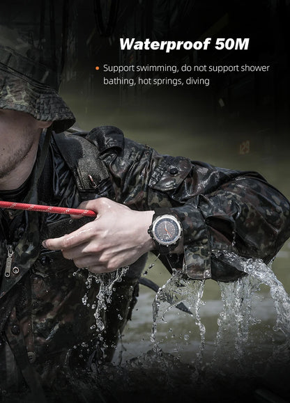 North Edge Evoque 2 Solar-Powered Waterproof Watch – Luminous Men’s Watch with Speed Measurement