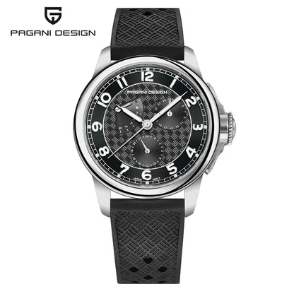 PAGANI DESIGN 1780 Men's Quartz Watch - Sapphire Crystal, Japan Movement, 100M Waterproof, Calendar, Stylish Relogio Masculino