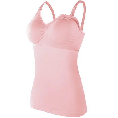 One Piece Seamless Wireless Nursing Bra – Front Open Maternity Camisole for Breastfeeding Moms | Pregnancy & Lactation Tank Top Claudette