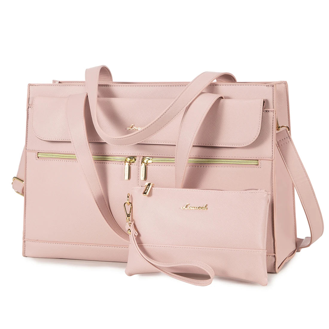 LOVEVOOK 2-Piece Laptop Tote & Shoulder Bag Set | 15.6-inch Women’s Briefcase