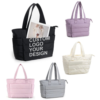 Tote Bag - Puffer Bags for Women | Stylish Handbags for Ladies | Yoga Mat Waterproof Purses Hershey