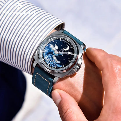 PAGANI DESIGN YS014 Men’s Luxury Automatic Watch – Japan NH35 Mechanical Movement, Sapphire Crystal, 10ATM Waterproof, Luminous Sports Wristwatch