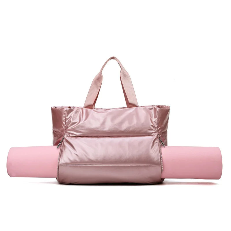 Tote Bag - Puffer Bags for Women | Stylish Handbags for Ladies | Yoga Mat Waterproof Purses Hershey