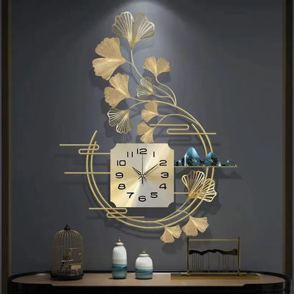 Nordic Light Luxury Silent Wall Clock – Modern Hanging Clock for Living Room, Porch, and Home Decoration