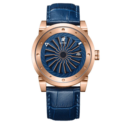 Roulette Men’s Luxury Automatic Watch | Sapphire, Auto Date, Leather Strap, Limited Edition Kelsier