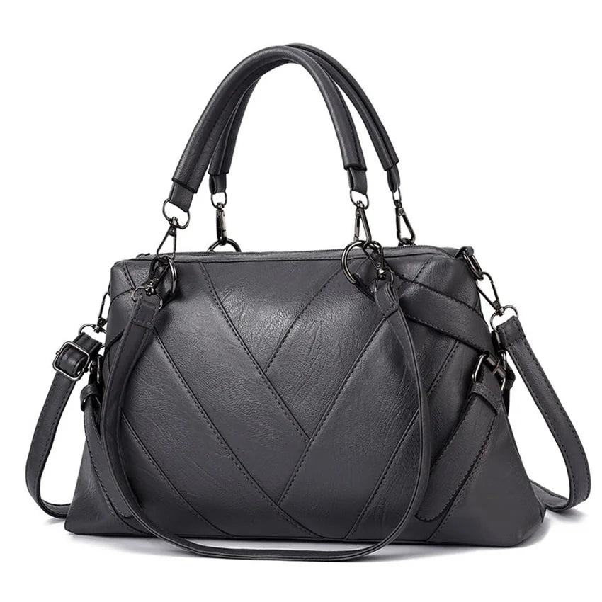 Soft Leather Handbag for Women – Large-Capacity Ladies' Shoulder Bag for Everyday Use Leila