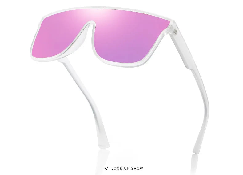 Polarized Large Frame Sunglasses - UV Resistant, High-Quality One-Piece Casual Shades Tatum