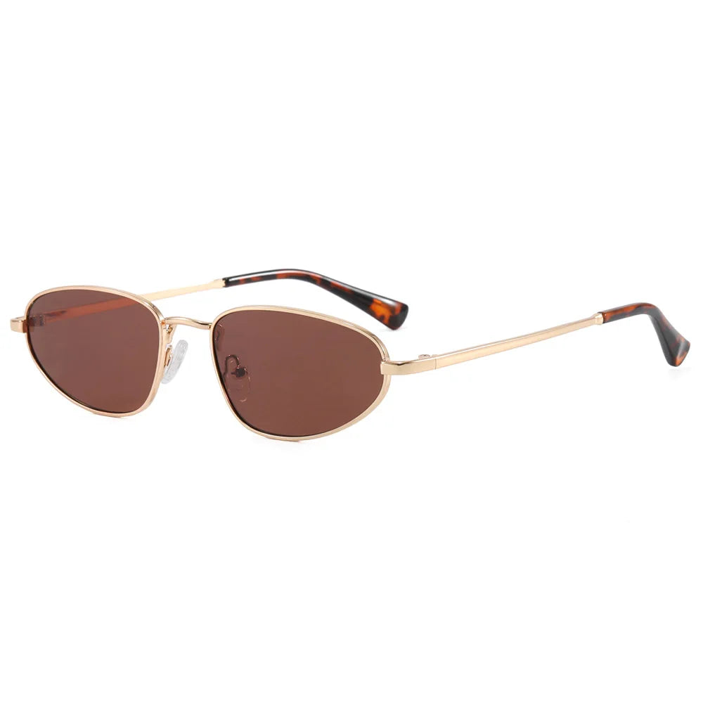 Retro Steampunk Cat Eye Sunglasses for Women – Small Fashionable Vintage Shades Dina