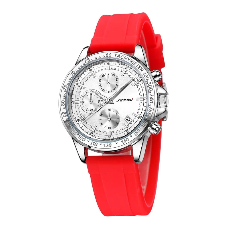 Sinobi Men’s LED Dual Display Watch – Stylish Digital Analog Wristwatch with Silicone Band | Confident & Charming Design | Montre Homme | Reloj Para Hombre