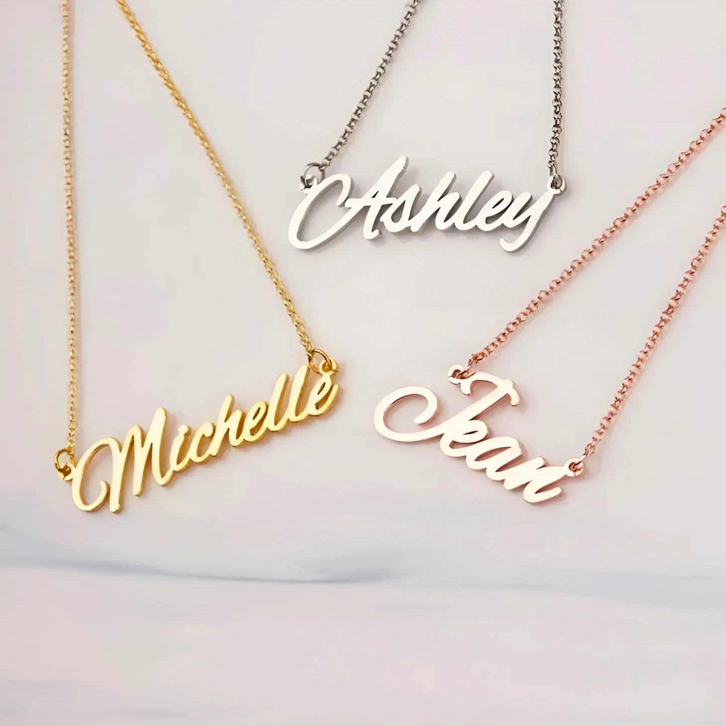 Personalized Custom Name & Letter Pendant Necklace – 18K Gold Plated Stainless Steel Jewelry for Women & Couples Erin