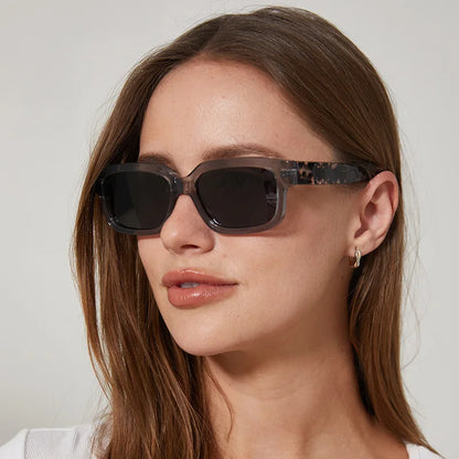 Classic Square Polarized Sunglasses for Women – TR Frame Fashion Acetate Sunscreen Shades Shallah