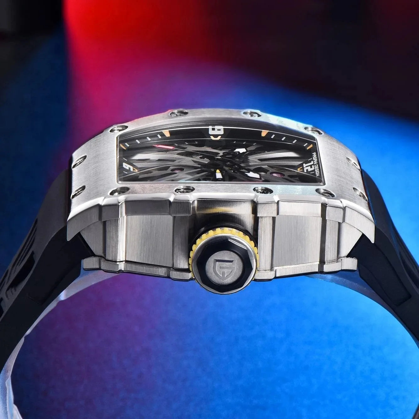 PAGANI DESIGN PD‑1738 Men’s Quartz Watch | Luxury Sport Wristwatch with Sapphire Glass, Stainless Steel, Waterproof (VH65 Movement)