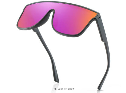 Polarized Large Frame Sunglasses - UV Resistant, High-Quality One-Piece Casual Shades Tatum