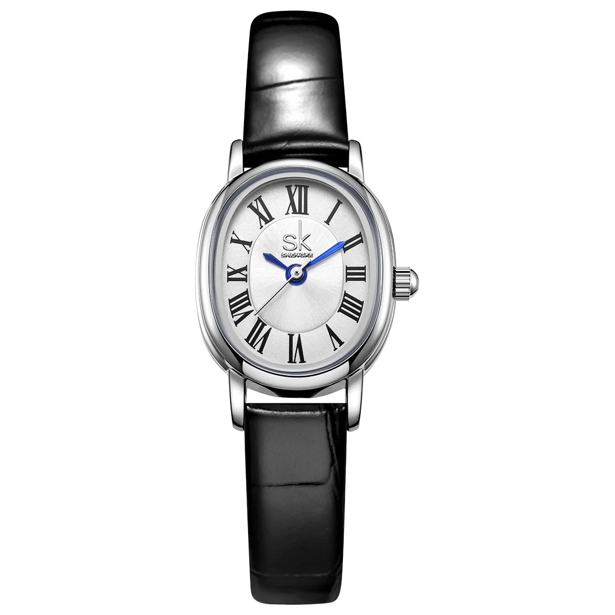 Shengke Ladies' Leather Watch – Luxury Waterproof Quartz Women's Wristwatch Patience