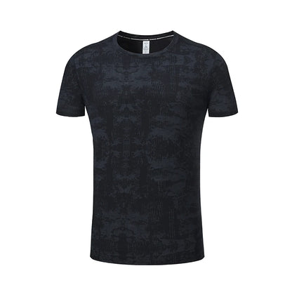 Men's Activewear T-Shirt – Printed Stretchy Sports & Casual Tee