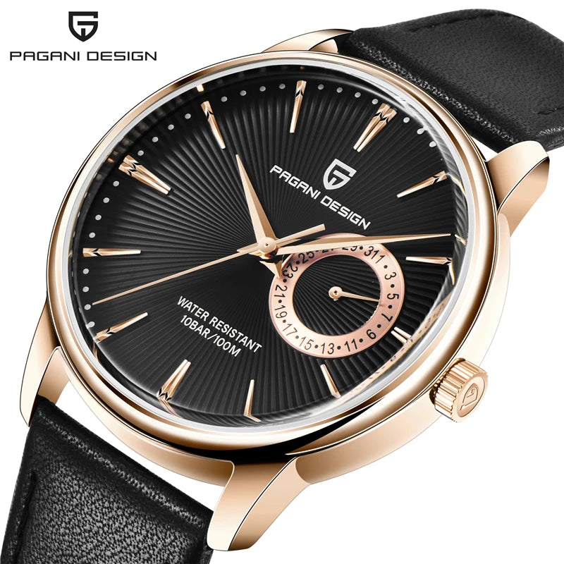 PAGANI DESIGN PD-1654 Men’s Luxury Quartz Watch – Fashion Casual Sports Wristwatch, Waterproof Relógio Masculino