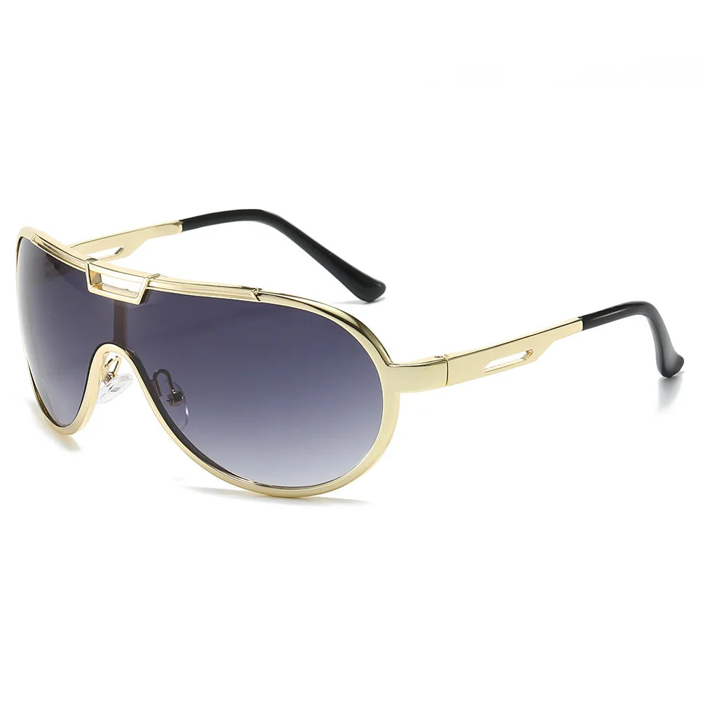High-End Oversized Metal Frame Sunglasses - Shades for Men & Women, Perfect for Driving Rowan