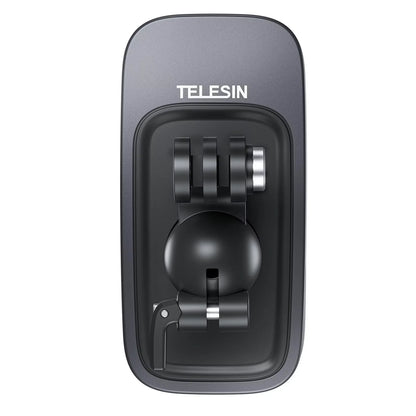 TELESIN 360° Rotating Magnetic Backpack Clip Mount | Clamp Holder for GoPro Hero 12-6, Insta360, DJI Action Cameras