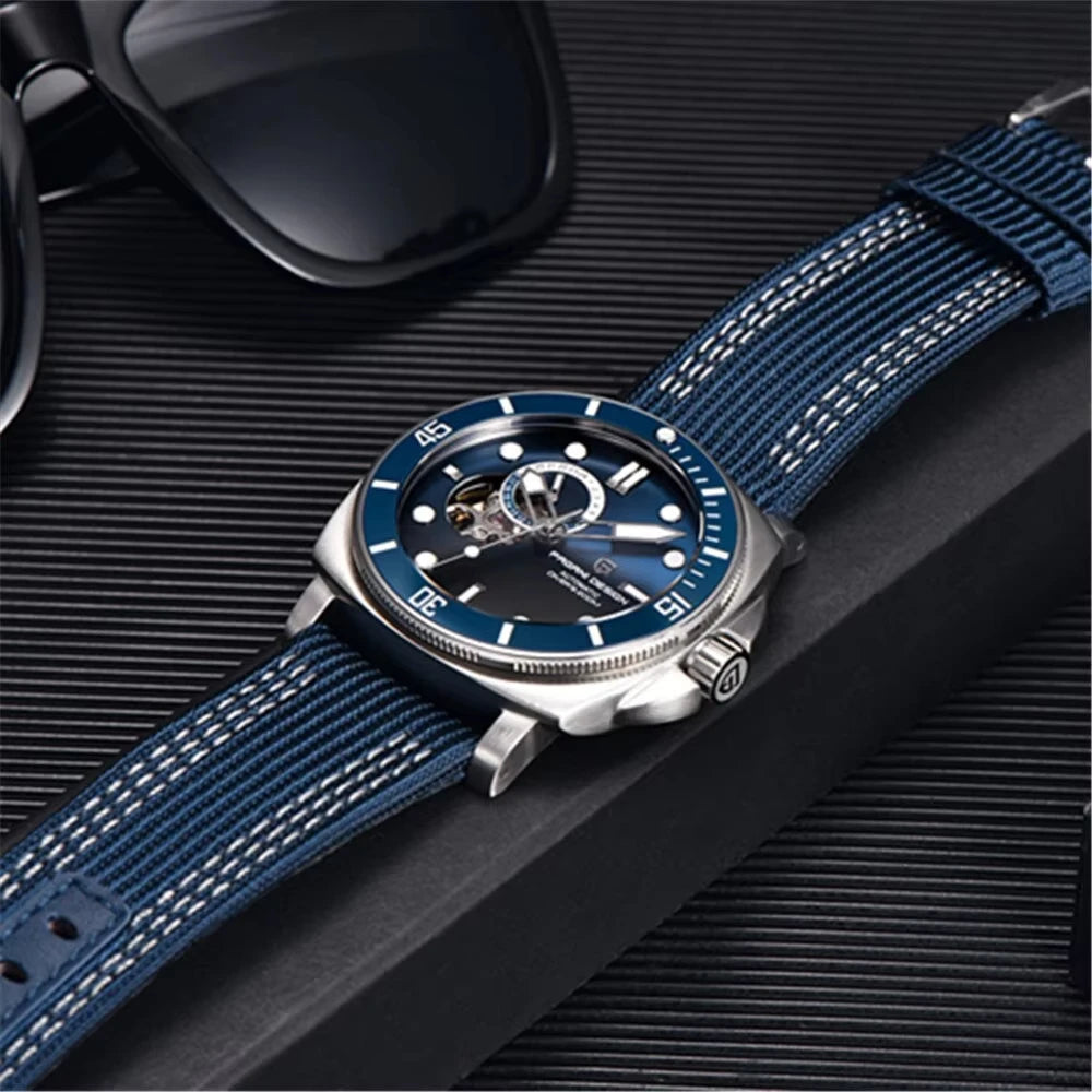 PAGANI DESIGN 1736 Men’s Mechanical Watch – 2025 Automatic Sports Watch with Sapphire Crystal, 200M Waterproof, Fashion Luxury Relógio Masculino